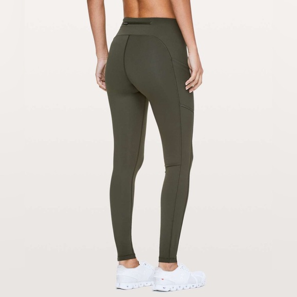 LULULEMON Speed Up Tight *Full On Luxtreme 28” Dark Olive Green Size 6 - Picture 12 of 12